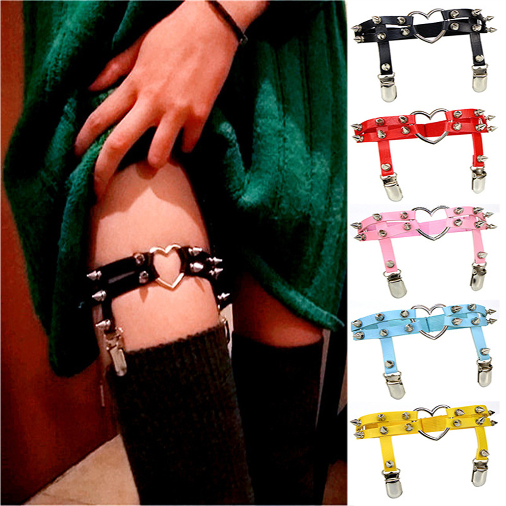 Body Jewelry For Women - 1Pcs Women Punk Goth Heart PU
