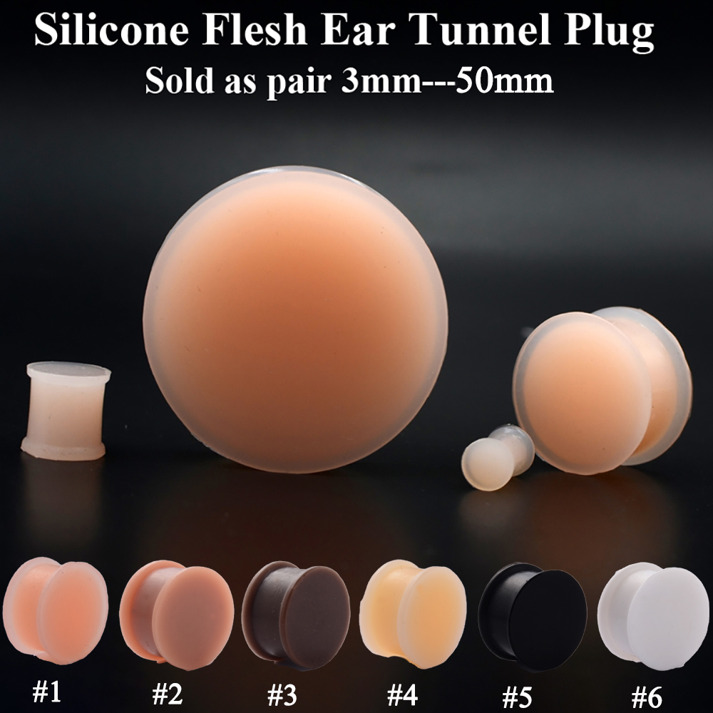 Body Jewelry Gauges - 1 Ốp Dẻo Dày Tai Bùng