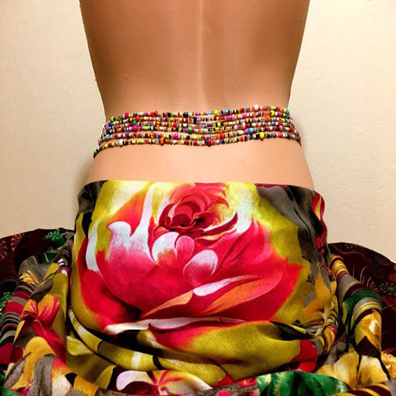 Body Jewelry For Women - Women Layered Beaded Belly Chain Boho
