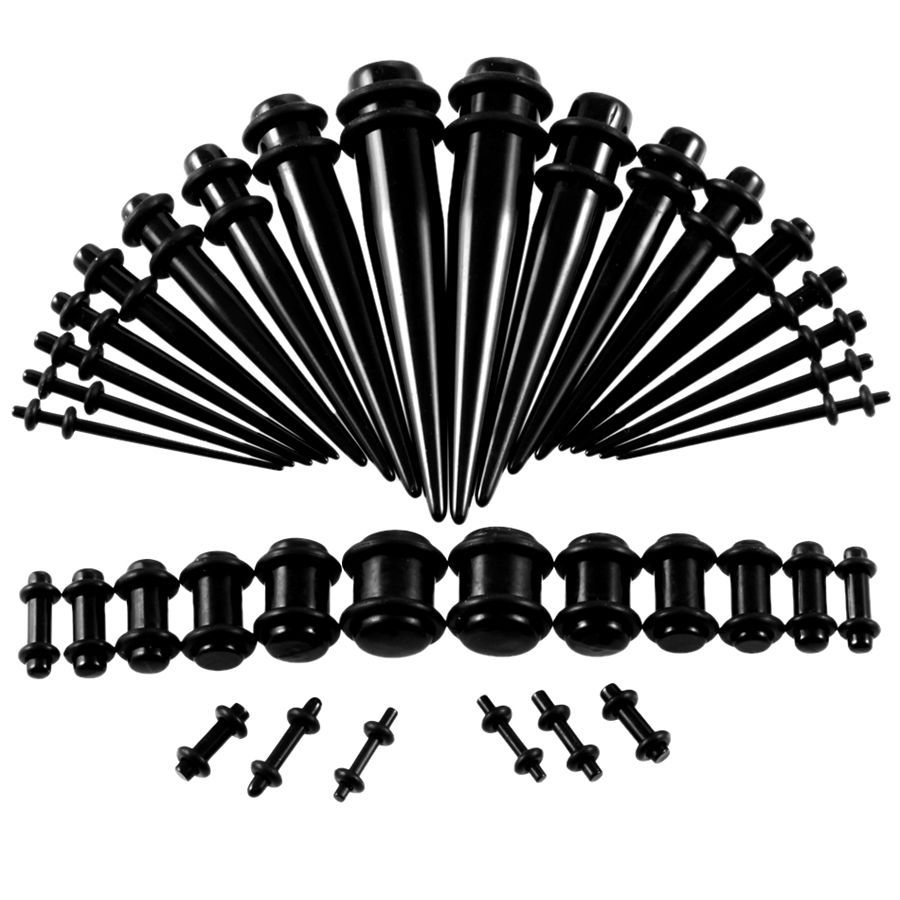 36pcs/lot Acrylic Ear Gauge Ta - đánh giá và giá Body Jewelry Gauges