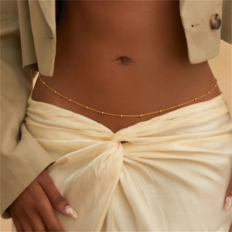 Girls Simple Beaded Belly Chai - đánh giá và giá Body Jewelry Waist Chains