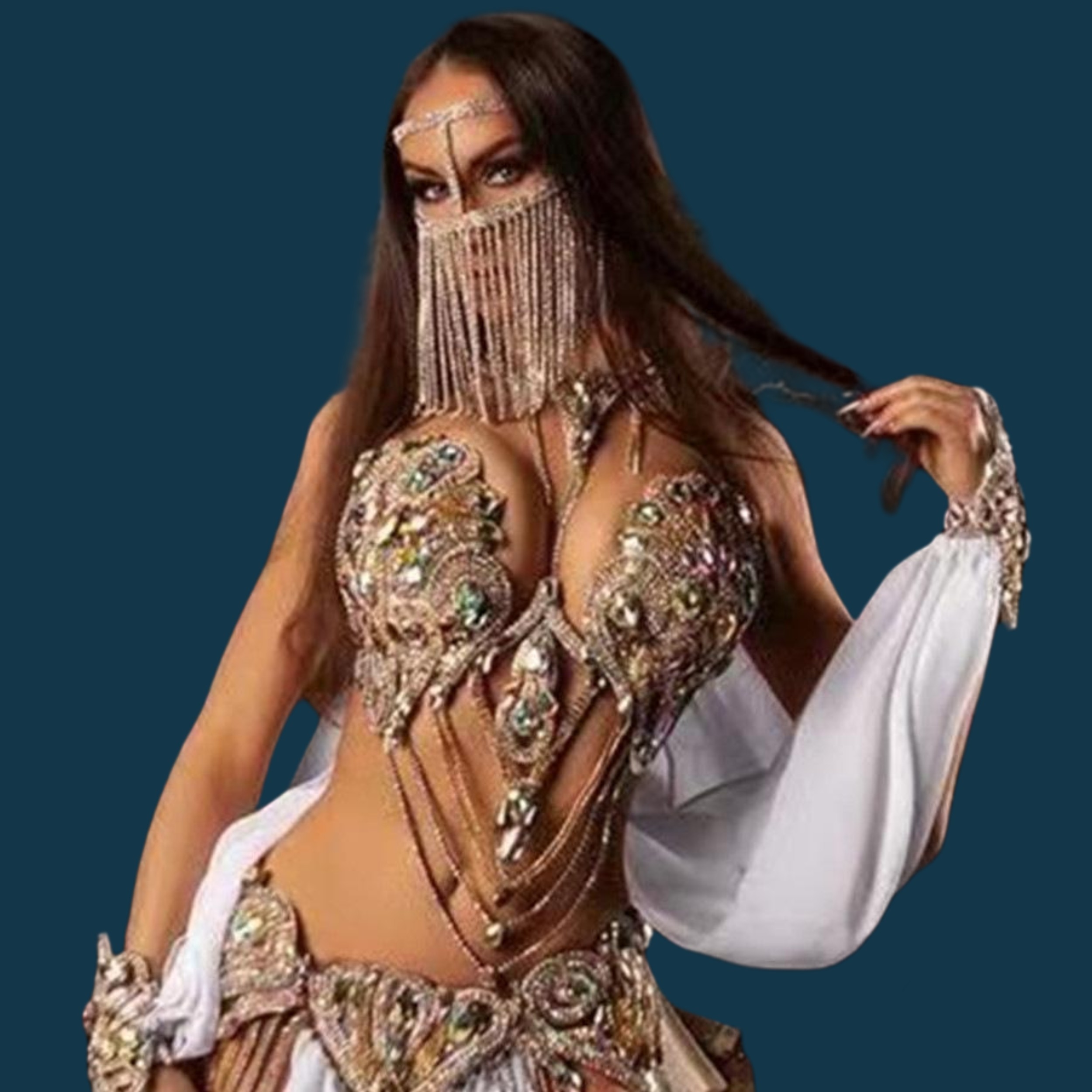Body Jewelry Crystal Sexy Mask - đánh giá và giá Body Jewelry High End