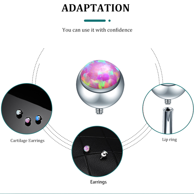 G23 Titan Xuyên Labret Môi Bôn - đánh giá và giá Body Jewelry Replacement Ball