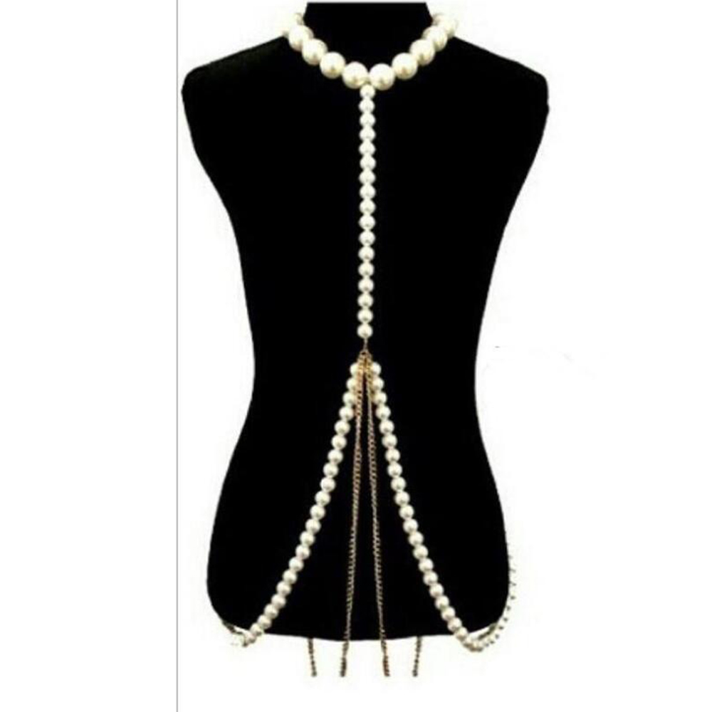 Luxurious Pearl Gold Chain Bod - đánh giá và giá Body Jewelry High End