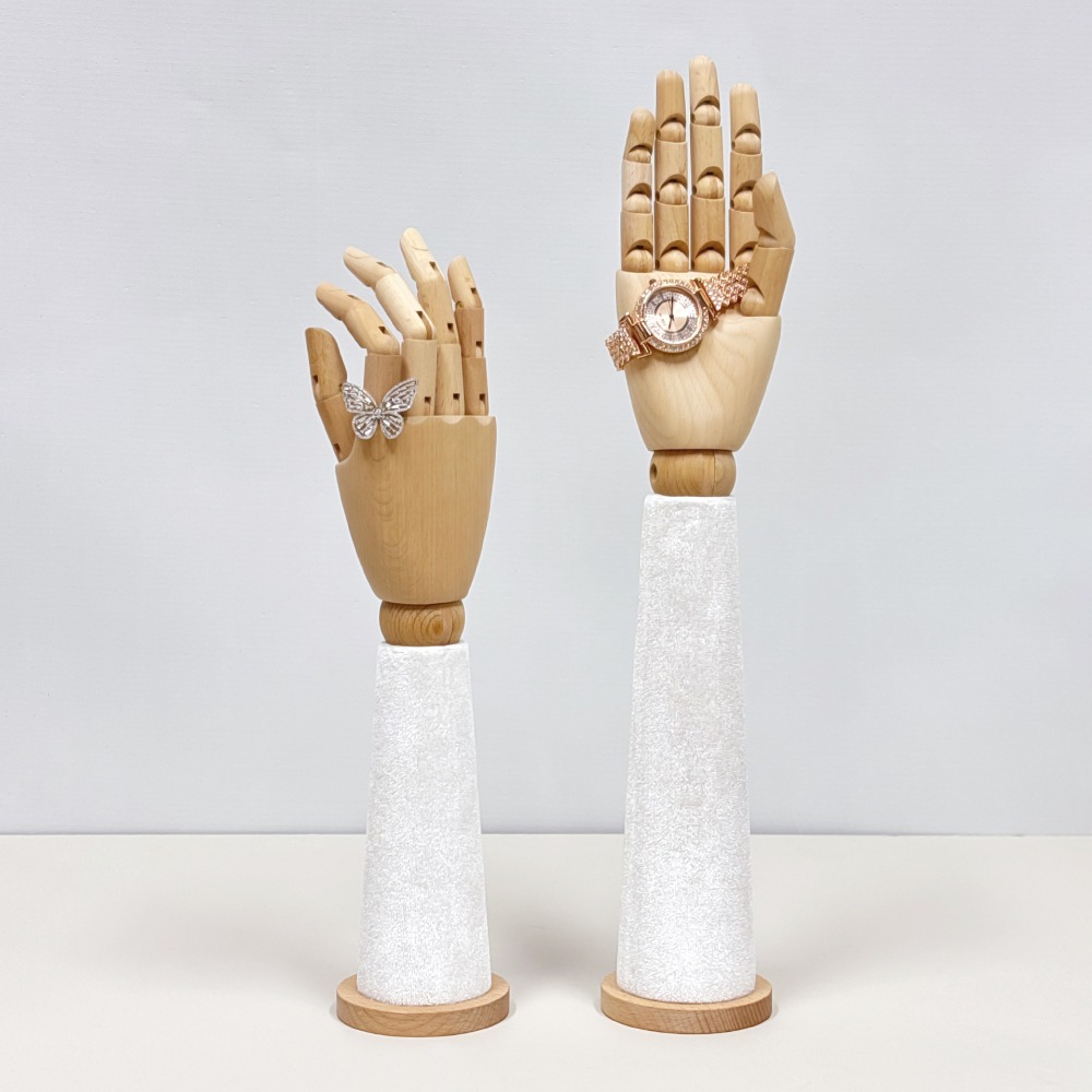 Wooden Velvet Hand Mannequin w - đánh giá và giá Body Jewelry Shop