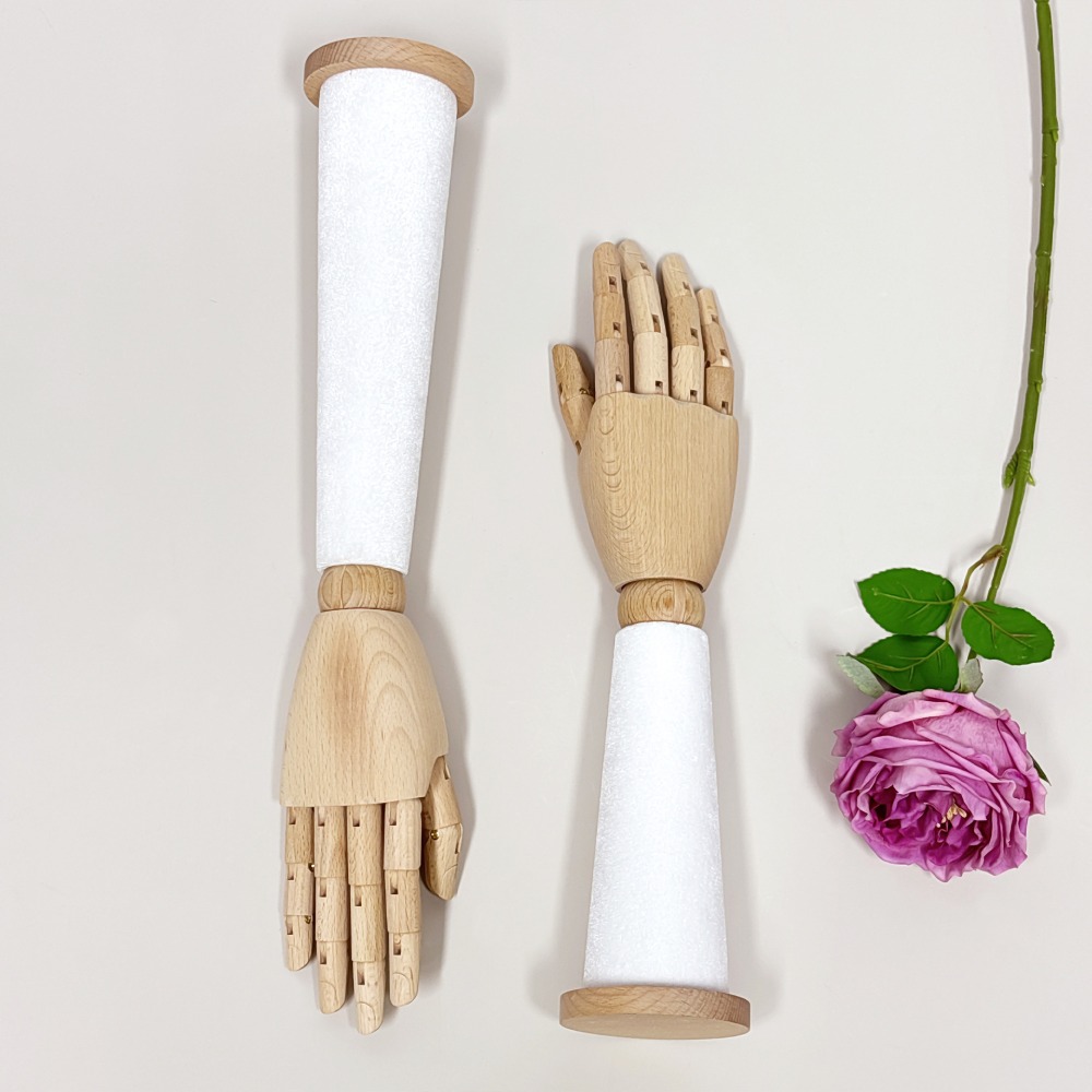 Wooden Velvet Hand Mannequin w - đánh giá và giá Body Jewelry Shop
