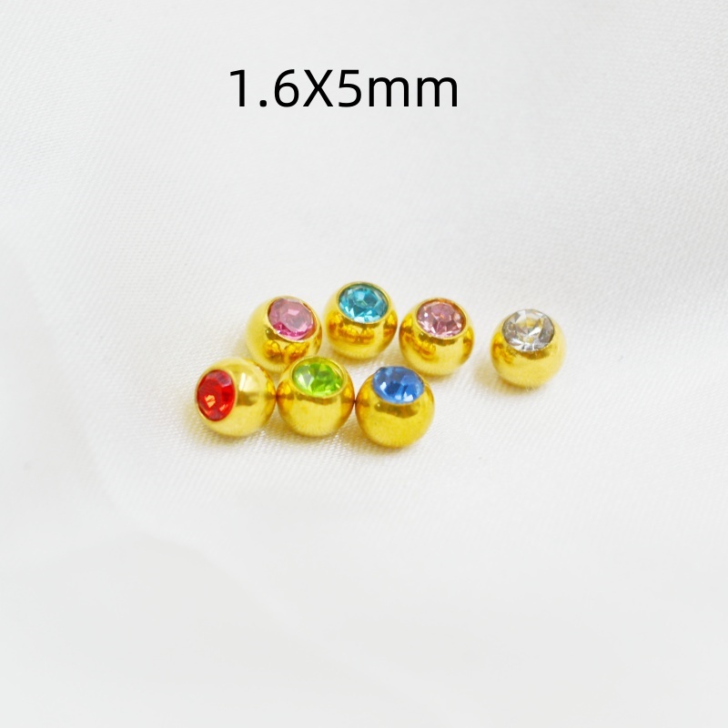 50pcs/lot Crystal Gems Ball Re - đánh giá và giá Body Jewelry Replacement Ball