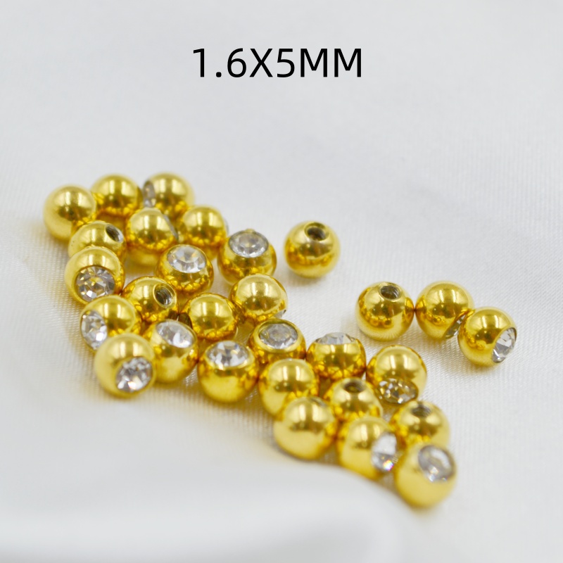 50pcs/lot Crystal Gems Ball Re - đánh giá và giá Body Jewelry Replacement Ball