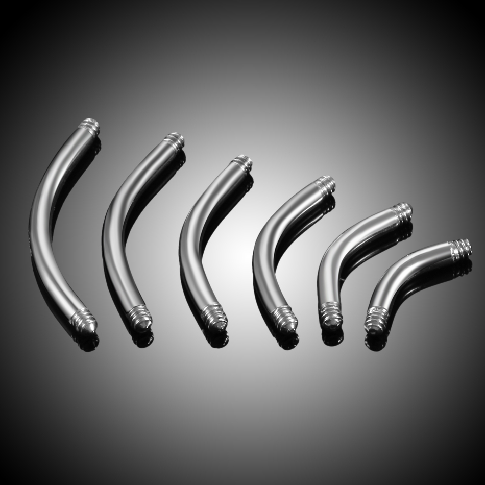 100 Cái/lốc Xuyên Thép Chuối P - đánh giá và giá Body Jewelry Gauges