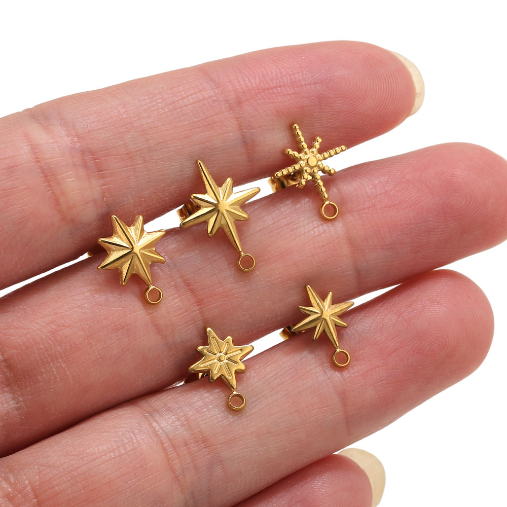 6pcs Stainless Steel Star Earr - đánh giá và giá Body Jewelry