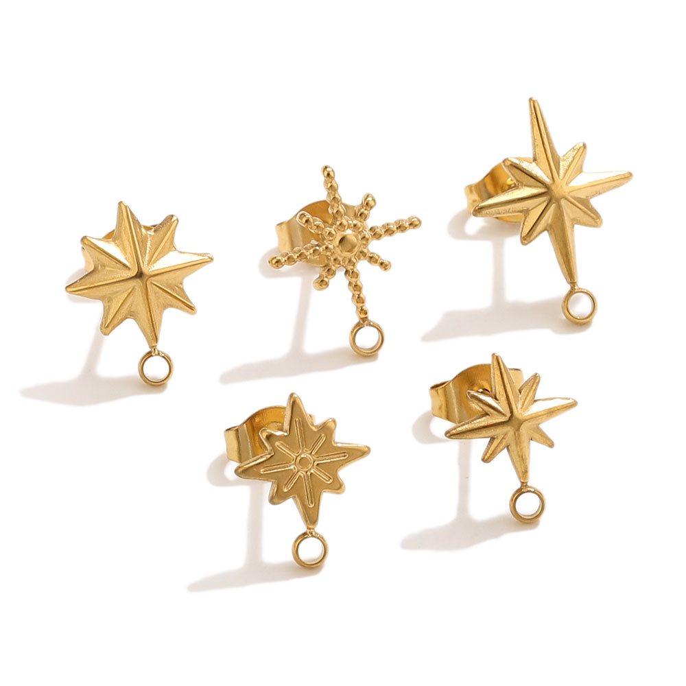 6pcs Stainless Steel Star Earr - đánh giá và giá Body Jewelry