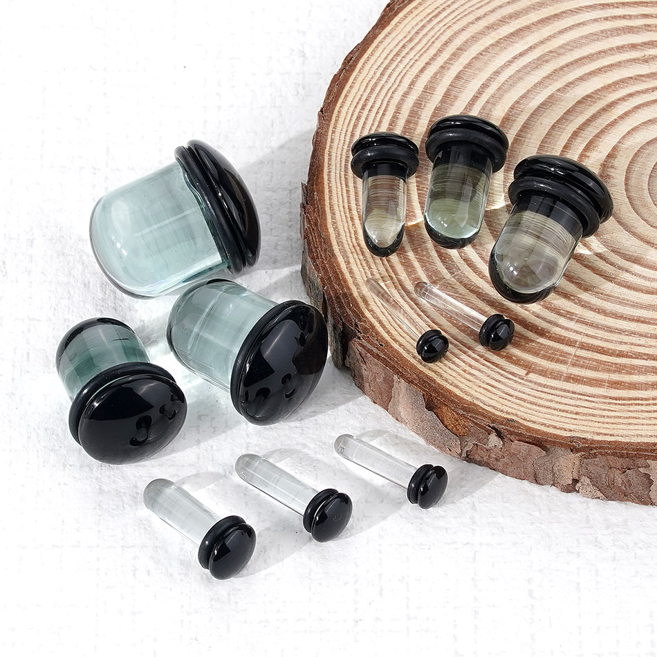 2pcs Glass Ear Gauges Stretchi - đánh giá và giá Body Jewelry Gauges