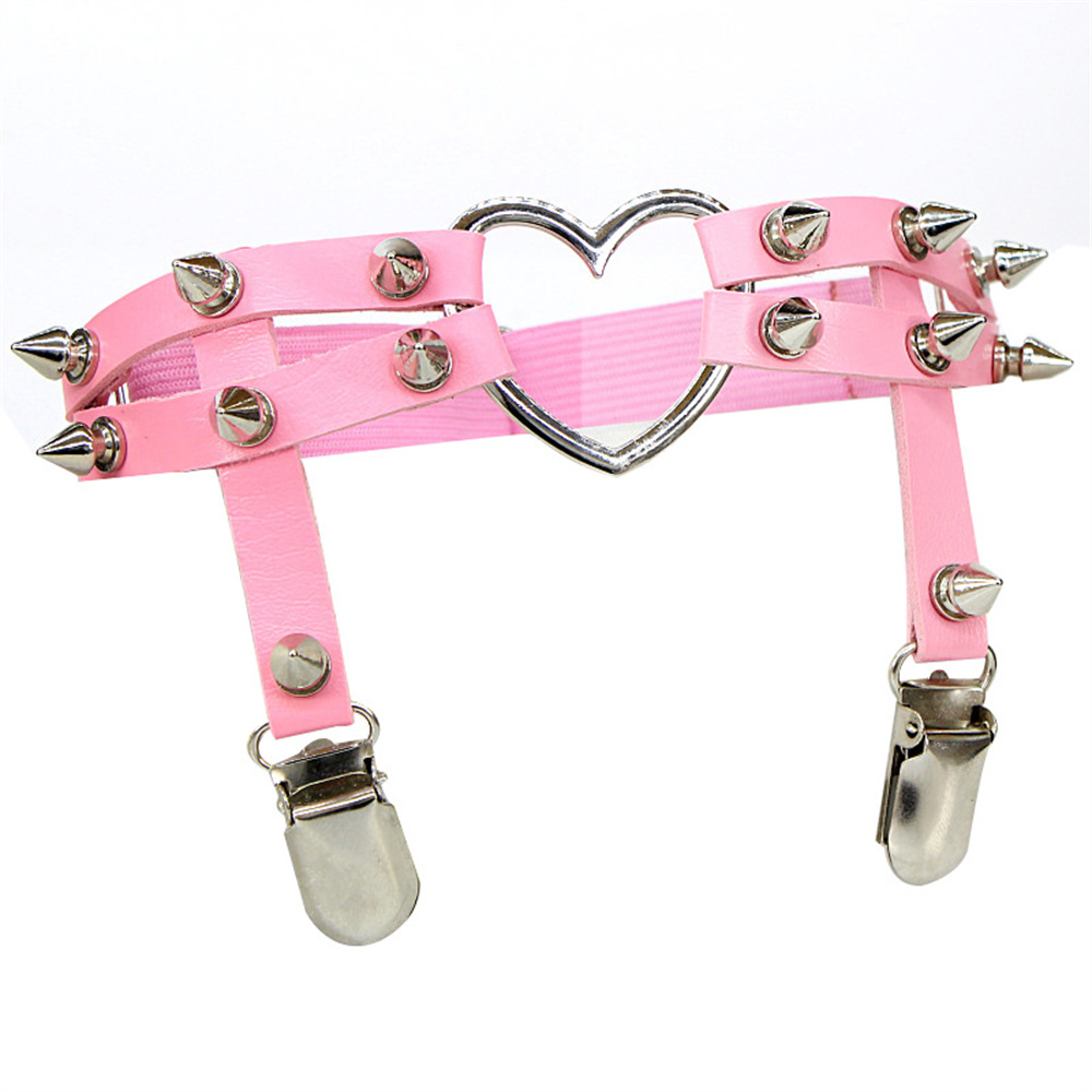 1Pcs Women Punk Goth Heart PU  - đánh giá và giá Body Jewelry For Women