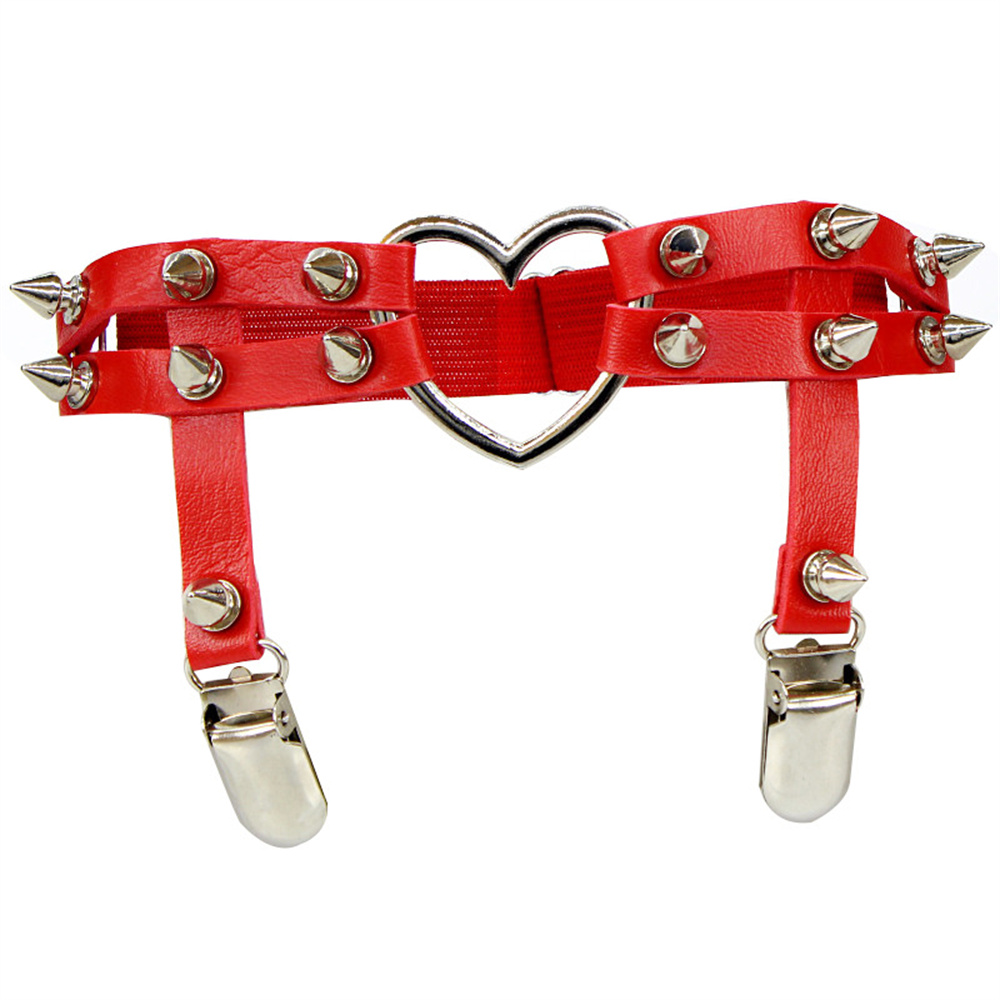 1Pcs Women Punk Goth Heart PU  - đánh giá và giá Body Jewelry For Women