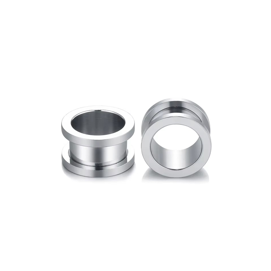 1Pair Stainless Steel Ear Plug - đánh giá và giá Body Jewelry Gauges
