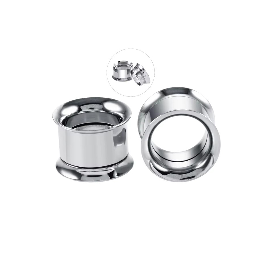 1Pair Stainless Steel Ear Plug - đánh giá và giá Body Jewelry Gauges