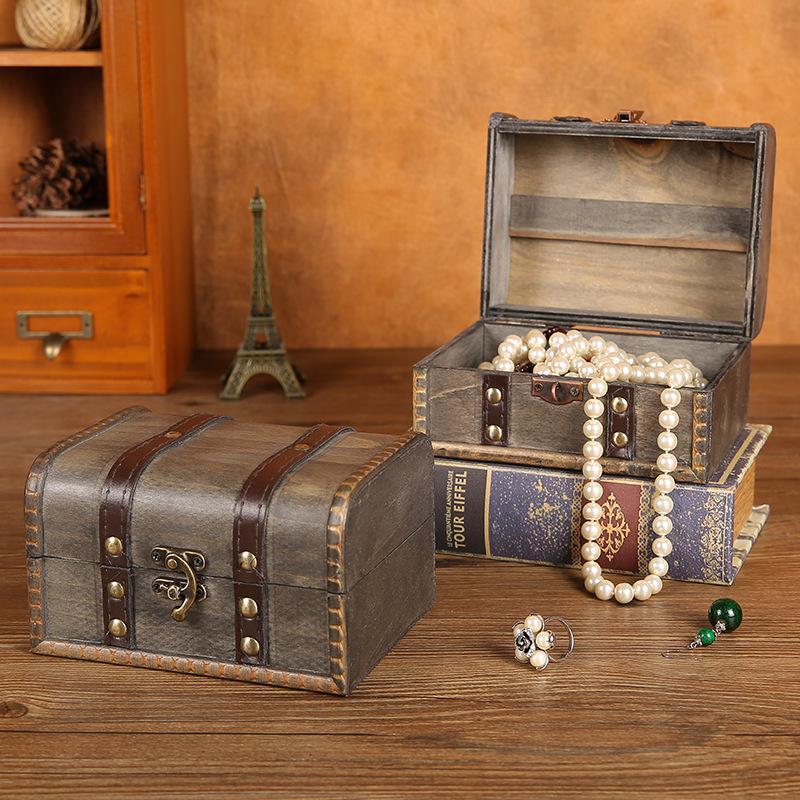 NewRetro Wooden Storage Box Wi - đánh giá và giá Body Jewelry Display Case