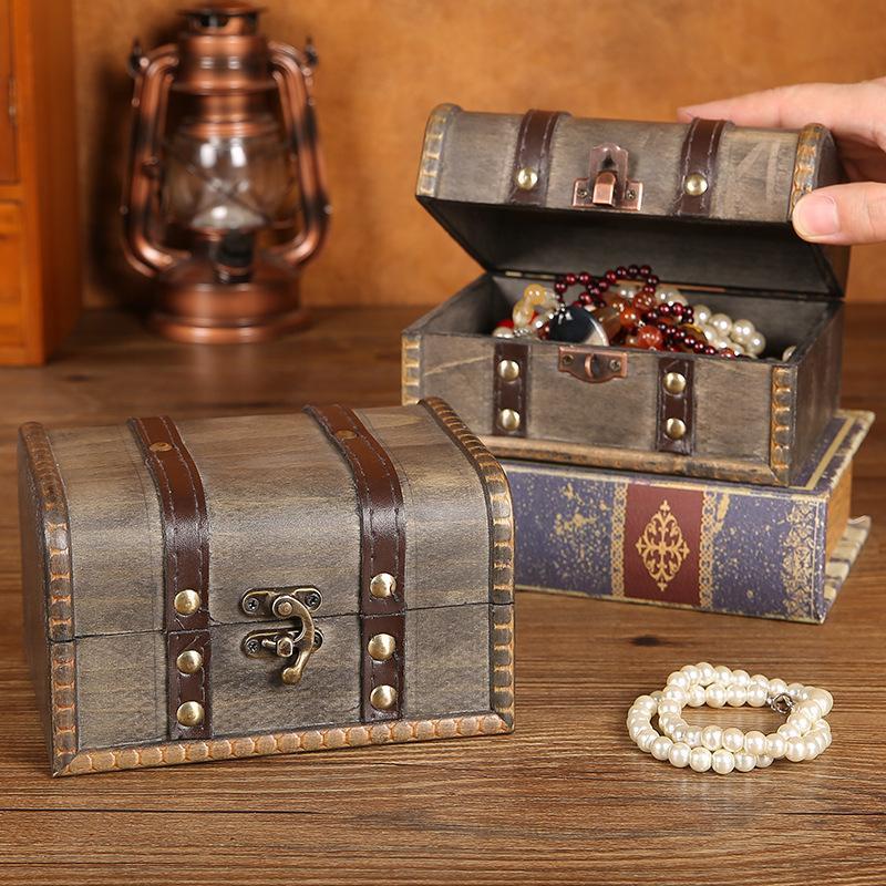 NewRetro Wooden Storage Box Wi - đánh giá và giá Body Jewelry Display Case
