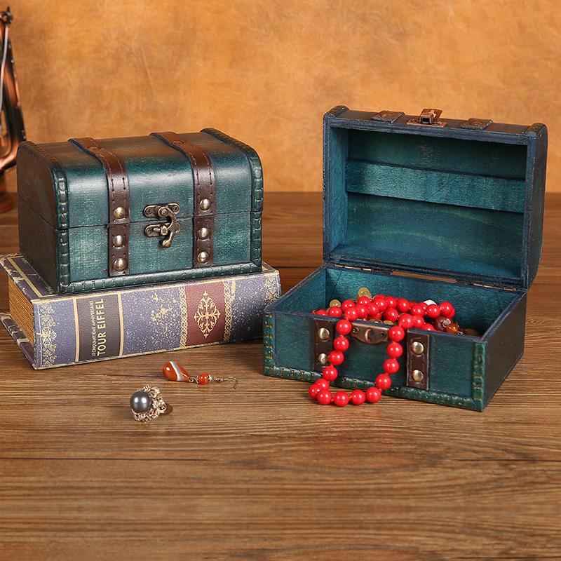 NewRetro Wooden Storage Box Wi - đánh giá và giá Body Jewelry Display Case