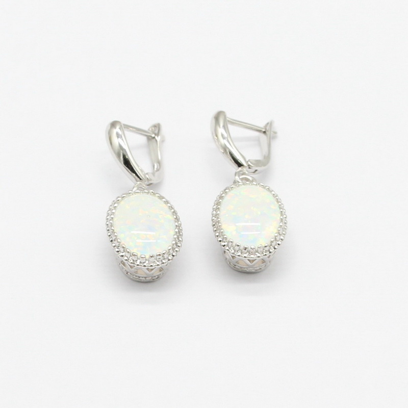 Úc Trắng Opal Đá Màu Bạc Bộ Tr - đánh giá và giá Body Jewelry Australia