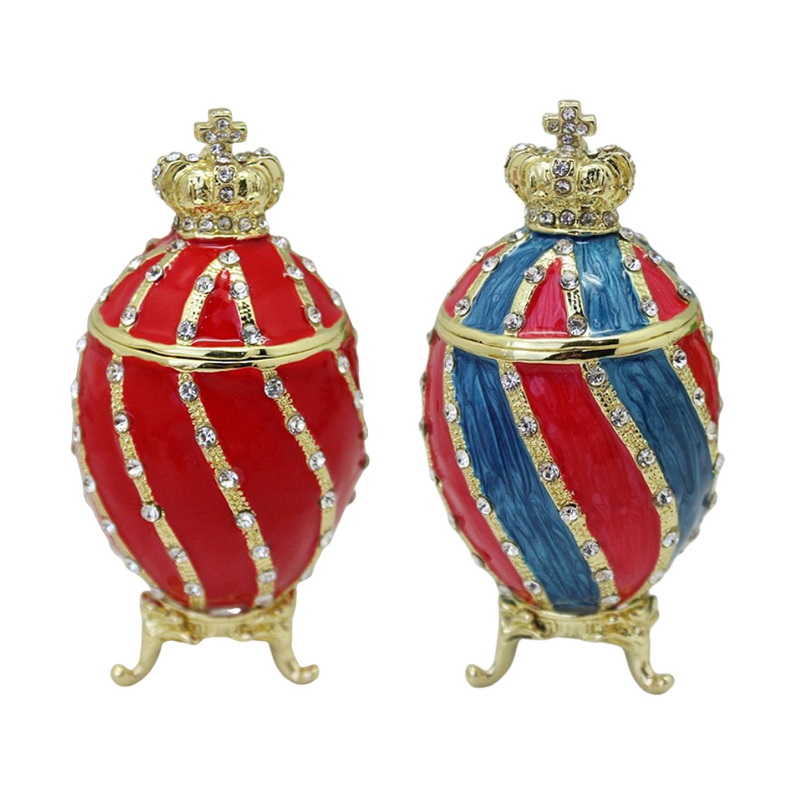 Faberge Egg Trinket Box Contai - đánh giá và giá Body Jewelry Display Case