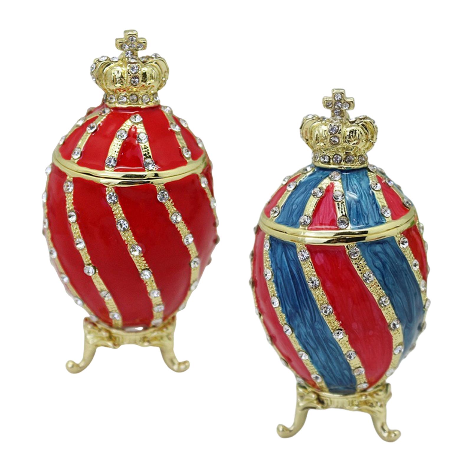 Faberge Egg Trinket Box Contai - đánh giá và giá Body Jewelry Display Case