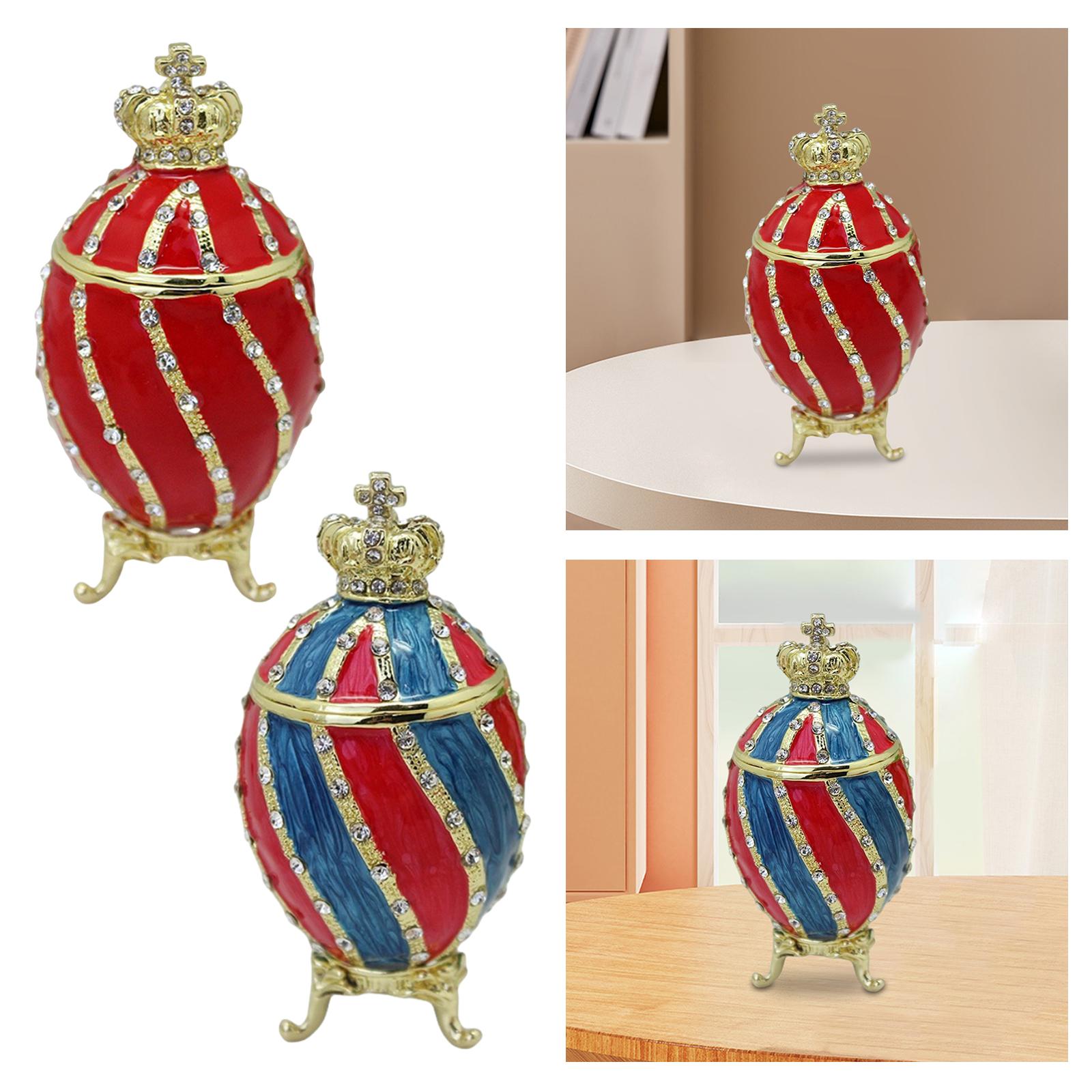 Faberge Egg Trinket Box Contai - đánh giá và giá Body Jewelry Display Case