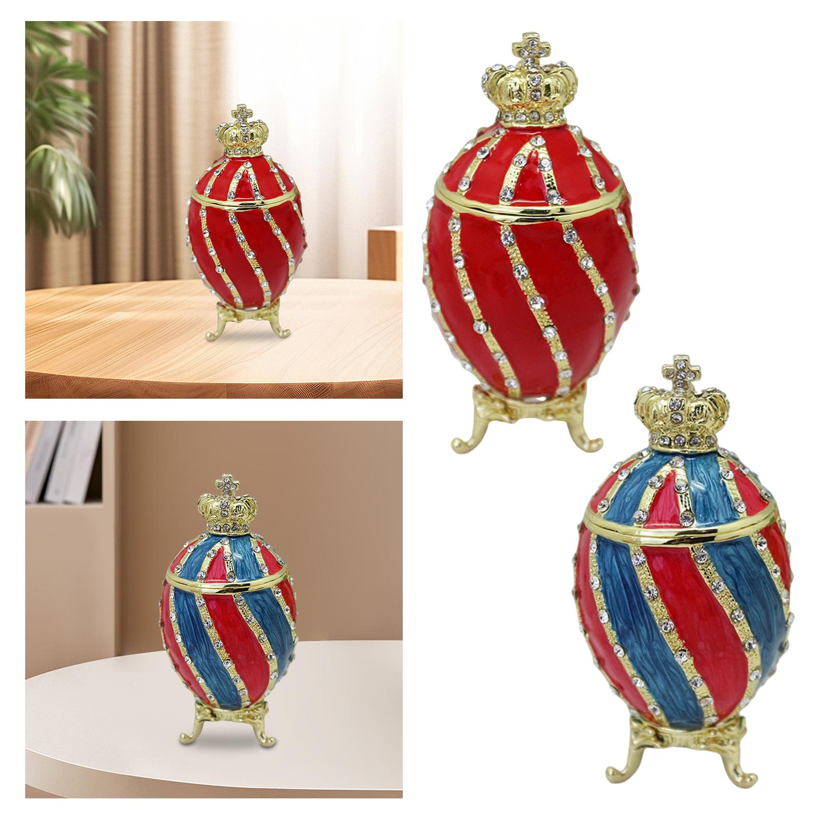 Faberge Egg Trinket Box Contai - đánh giá và giá Body Jewelry Display Case
