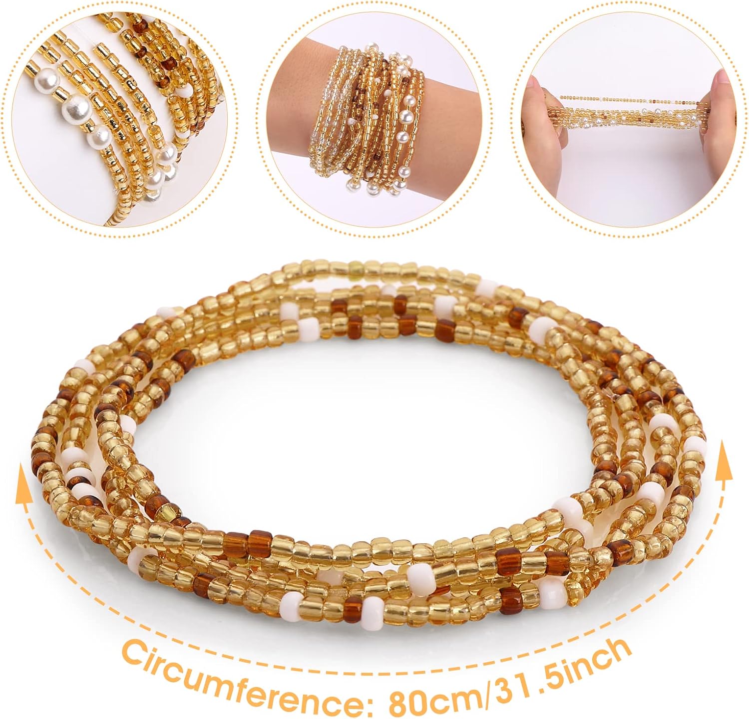Waist Beads for Women Belly Be - đánh giá và giá Body Jewelry Waist Chains