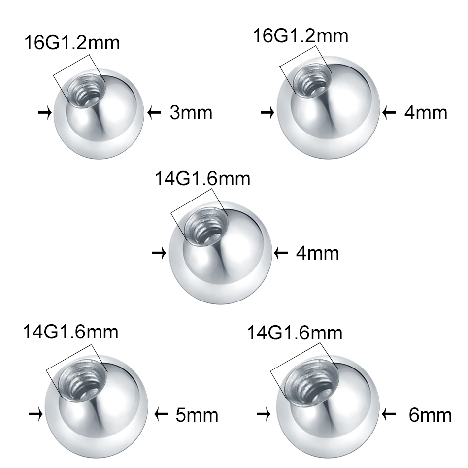 10 Chiếc Xuyên Thép Bóng CZ Đá - đánh giá và giá Body Jewelry Replacement Ball