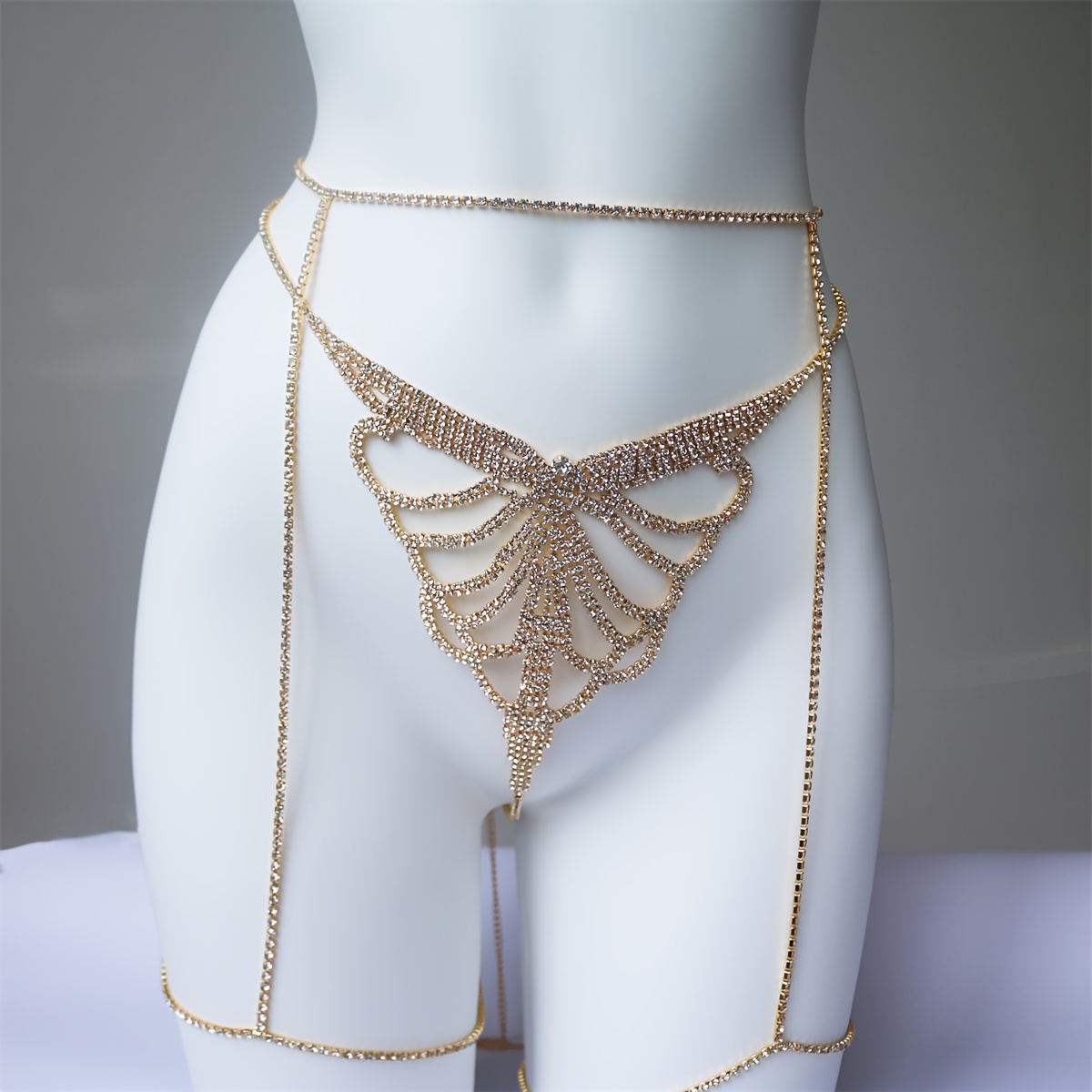 Multi layer rhinestone sparkli - đánh giá và giá Body Jewelry Waist Chains