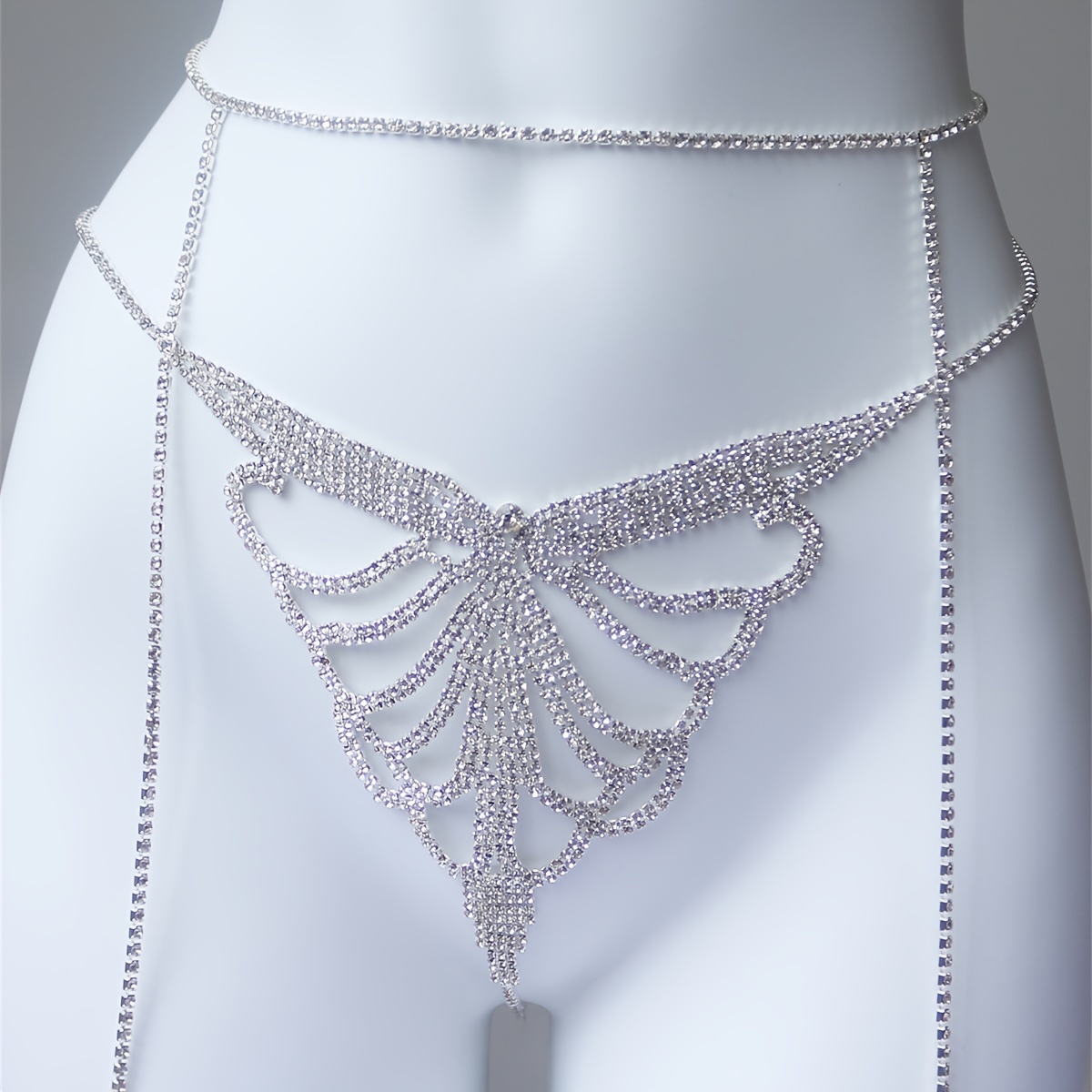 Multi layer rhinestone sparkli - đánh giá và giá Body Jewelry Waist Chains