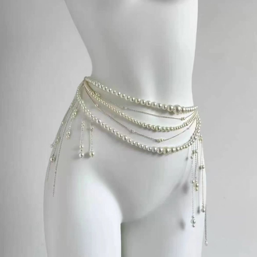 Fashion Elegant Pearl Waist Ch - đánh giá và giá Body Jewelry Waist Chains