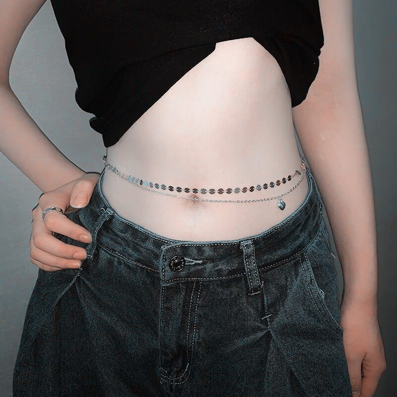 Fashion Simple Double Layer Be - đánh giá và giá Body Jewelry Waist Chains