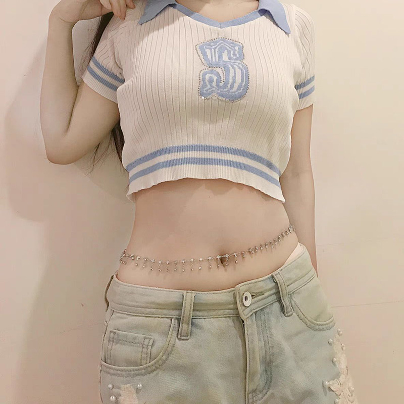 Fashion Simple Double Layer Be - đánh giá và giá Body Jewelry Waist Chains