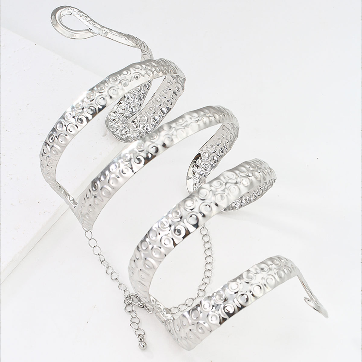 Edgy Alloy Snake Arm Cuff - Pu - đánh giá và giá Body Jewelry High End