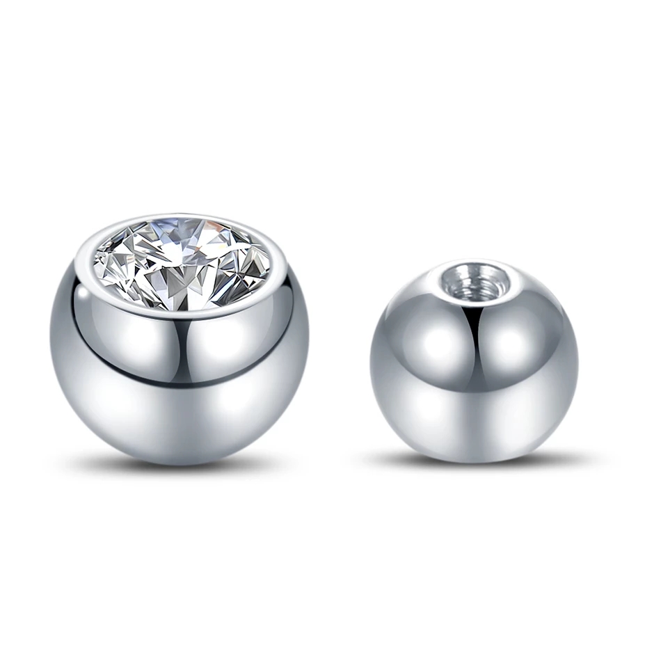 10Pcs G23 Titanium External Th - đánh giá và giá Body Jewelry Replacement Ball