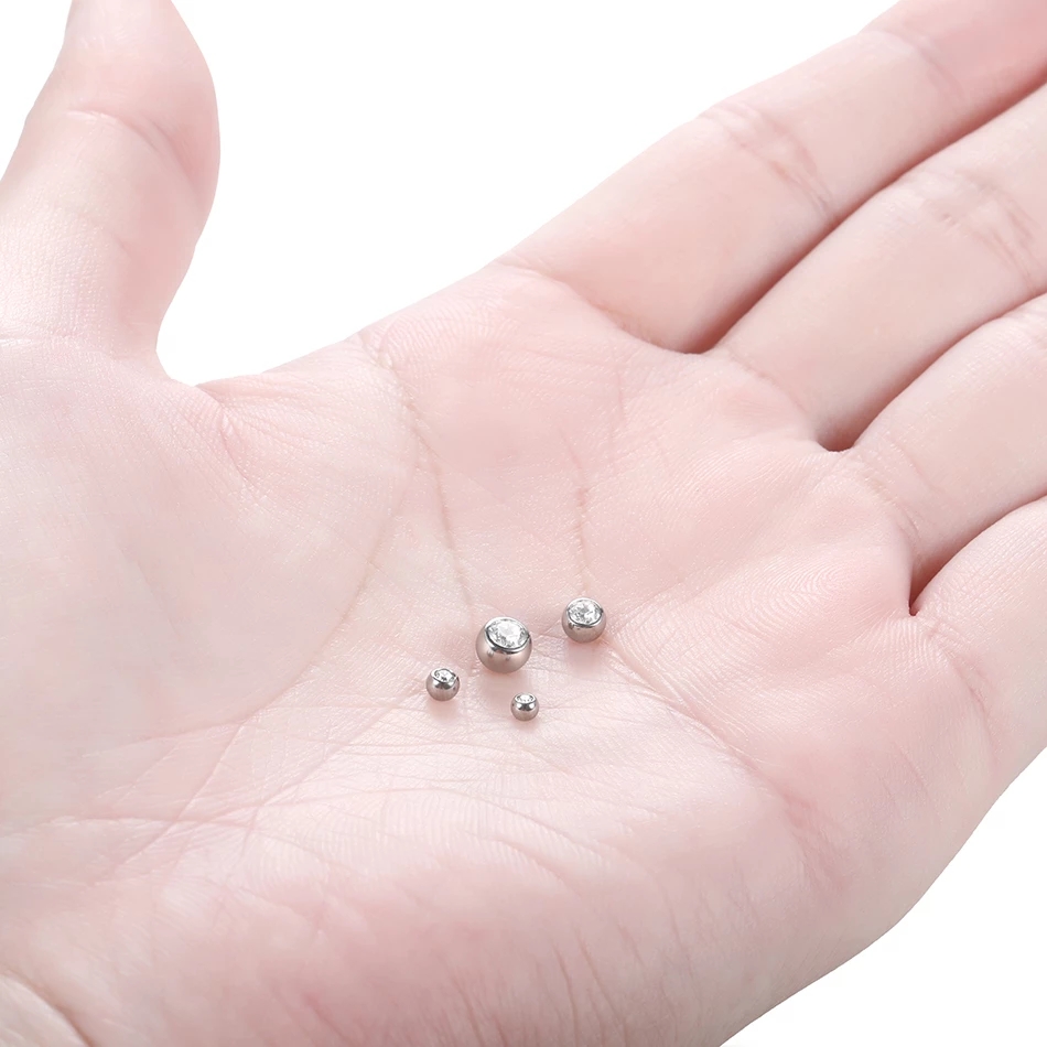 10Pcs G23 Titanium External Th - đánh giá và giá Body Jewelry Replacement Ball