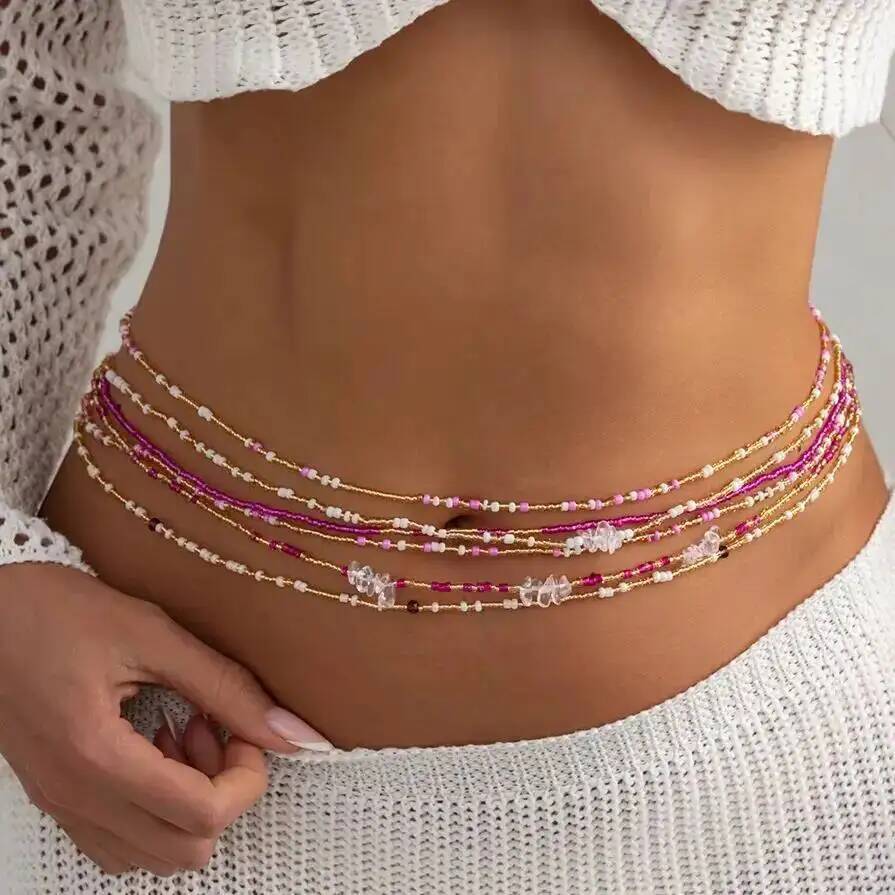 SHIXIN 6Pcs/Set Boho Colorful  - đánh giá và giá Body Jewelry Waist Chains