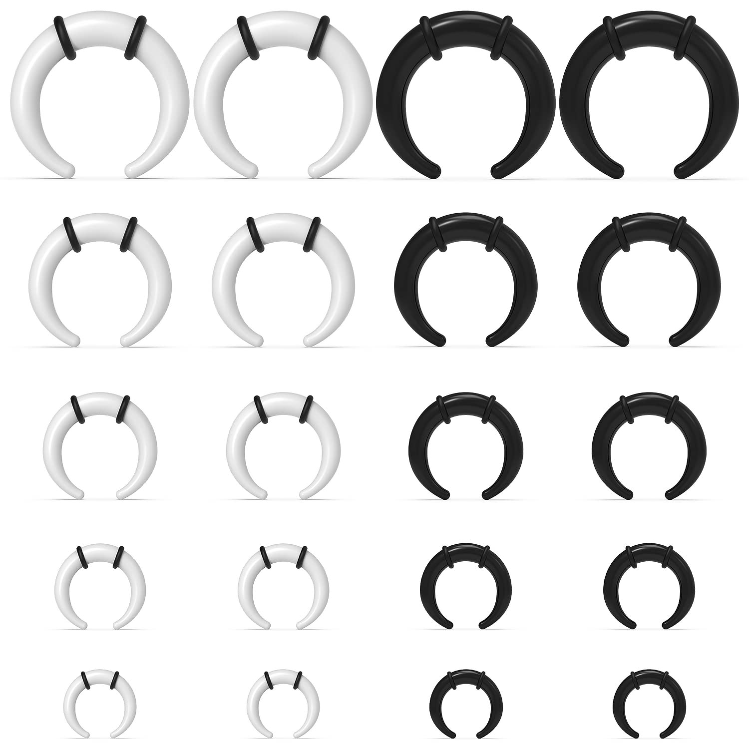 Large Septum Rings 14G 12G 8G  - đánh giá và giá Body Jewelry Gauges